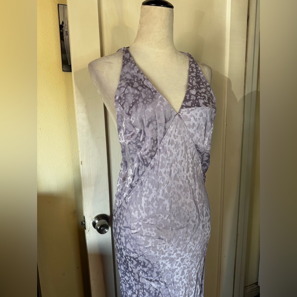 NWT Topshop Lavender Leopard Print Maxi Dress Backless Sun dress summer beach - Picture 8 of 13
